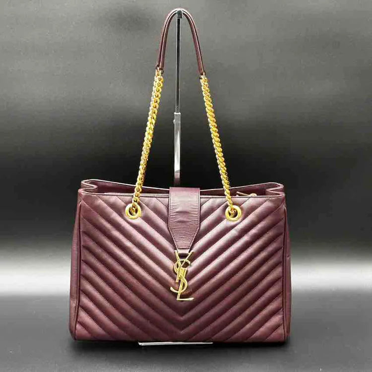 Yves Saint Laurent small bags for evening wearYsl Classic Monogram Envelope Satchel Matelasse Chevron, Burgundy Leather, Large