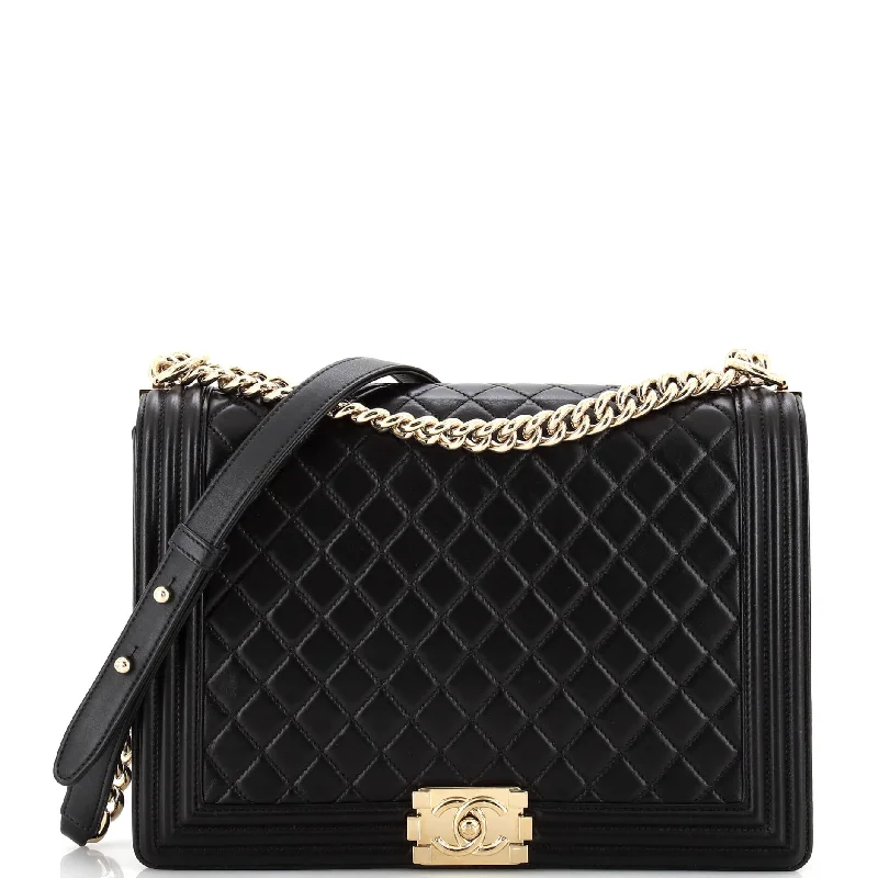 Fendi handbags with a perforated leather detail for a breathable and unique designBoy Flap Bag Quilted Lambskin Large