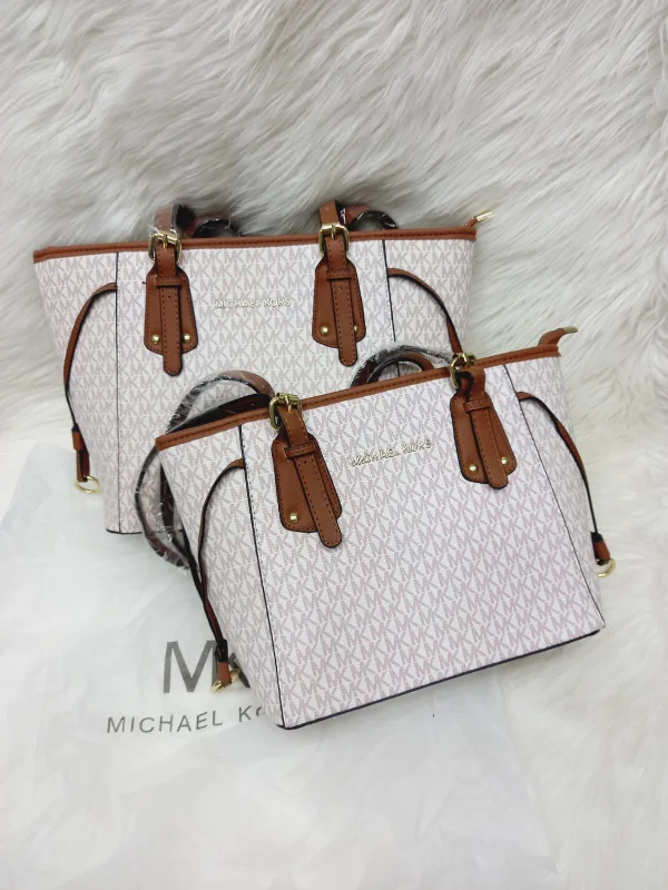 Michael Michael Kors Bags for baby showers in a cute and elegant design🎀 UNIQUE MICHAEL KORS 2-Piece Bag Set (brown/white)