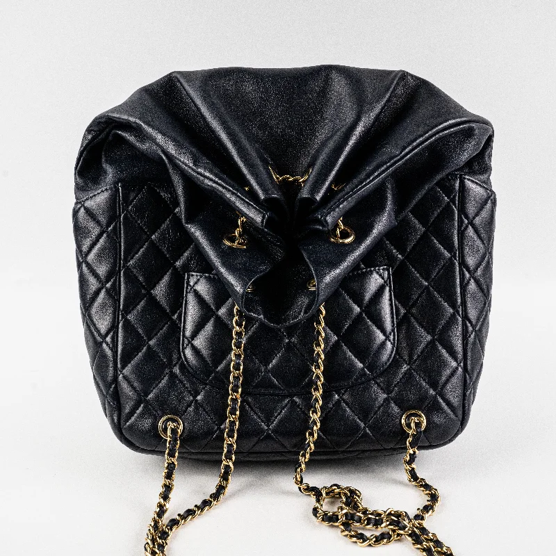 Chanel bags with the perfect balance of luxury and functionalityChanel Seasonal Navy Lambskin Backpack